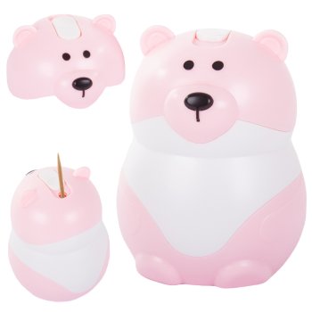 Toothpick Holder Bear, 7x10 cm (Color Mix)