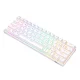 Mechaninė klaviatūra Royal Kludge RK61 RGB, rudas jungiklis, balta