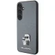 Karl Lagerfeld dėklas Samsung Galaxy S24 Plus telefonui Saffiano KC Pin, pilkas