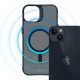 3mk iPhone 14 Plus dėklas Smoke MagCase, pusiau skaidrus