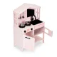 Medinė vaikiška virtuvėlė su priedais Ecotoys PLK563P