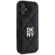 DKNY Quilted Stack Logo dėklas, skirtas iPhone 16, juodas