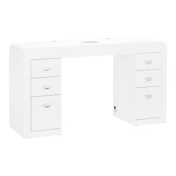 Manikiūro stalas Activeshop 314 su dulkių surinkėju, baltas
