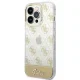 Guess 4G Pattern Script Case for iPhone 14 Pro, Gold