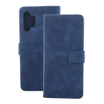 Xiaomi Redmi Note 13 Pro+ Plus Smart Velvet atverĉiamas dėklas, mėlynas