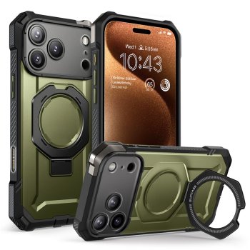 „Supcase UB Grip Mag“ dėklas su MagSafe telefonui iPhone 17 Pro Max, žalias