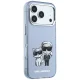 Karl Lagerfeld IML Karl&Choupette Bodies Sketch MagSafe dėklas iPhone 17/18 Pro Max, mėlynas