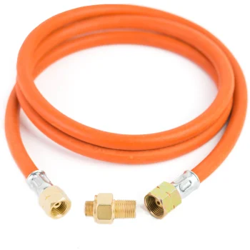 Meva dujų baliono pajungimo žarna su adapteriu G 3/8" L - 7/16", 1.5 m