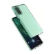 Telefono dėklas Spring Case skirtas Samsung Galaxy A02s EU, skaidrus su šviesiai rožiniu rėmeliu