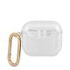 Guess Glitter Collection dėklas Apple AirPods 3, permatomas
