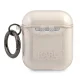 Karl Lagerfeld Glitter Choupette dėklas AirPods 1 / 2 ausinėms, auksinis