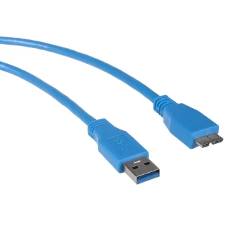 Maclean MCTV-586 USB 3.0 laidas, USB-A į Micro USB-B, 0.5 m, mėlynas