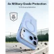 ESR Classic Hybrid Kickstand MagSafe dėklas telefonui iPhone 18 Pro / 17 Pro, matinis šviesiai mėlynas