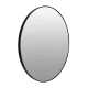 Modernhome Round Wall Mirror 60 cm Black Aluminum Frame