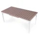 Išskleidžiamas sodo stalas MultiGarden 180-240 cm, smėlio spalvos