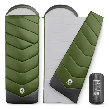 Mummy Sleeping Bag Mountain Goat STANDARD 210 × 73 cm, Khaki