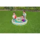 Bestway 51124 3-in-1 pripučiamas baseinas su kamuoliu ir plaukimo ratu, 122 cm