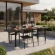 Išskleidžiamas sodo stalas MultiGarden 180-240 cm, juodas