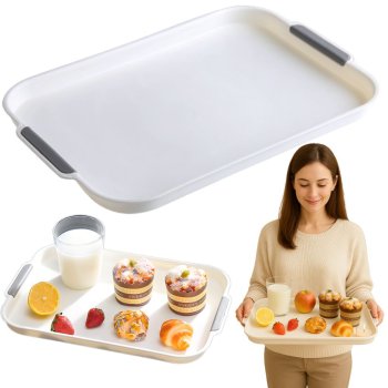 Plastic Kitchen Serving Tray, 36.5x24.5 cm