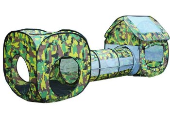 Kids 3-in-1 Play Tent with Tunnel Moro, 230x70x85cm