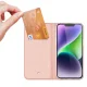 DUX DUCIS Skin Pro atverčiamasis dėklas Apple iPhone 15 telefonui, rožinis