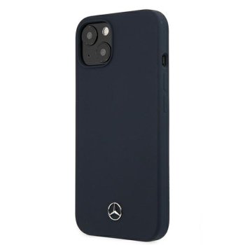 Mercedes dėklas iPhone 13 mini telefonui Silicone Line, tamsiai mėlynas