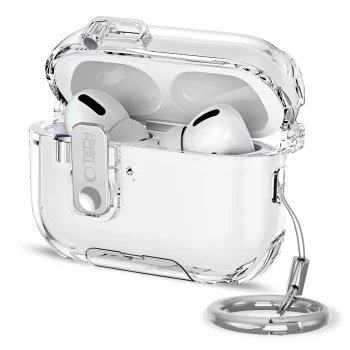 Tech-Protect Bounce Pro Earbuds Case for Apple AirPods Pro 3, Clear