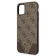 Guess 4G Triangle dėklas, skirtas Apple iPhone 11 / Xr, rudas