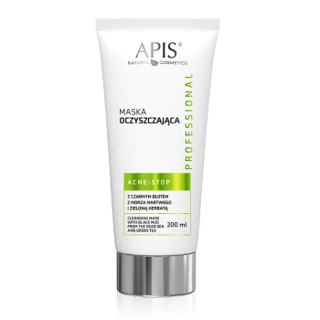 Valomoji veido kaukė Apis Acne-Stop su Negyvosios jūros purvu, 200 ml