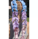 Soulima sintetiniai plaukai kasoms, ombre su blizgučiais, 60 cm