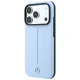 Mercedes Leather Semi Wrap Iconic Line MagSafe dėklas iPhone 18 Pro Max / 17 Pro Max, mėlynas
