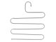 Universal wardrobe trouser hanger for 5 pairs, also for towels and ties