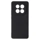 Matt TPU dėklas skirtas Xiaomi Redmi Note 14 Pro Plus 5G, juodas