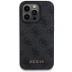 Guess 4G Metal Logo dėklas ir 5000mAh MagSafe išorinė baterija iPhone 15 Pro, juodas