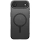 Uniq dėklas iPhone 17 Air telefonui Airsuit Magclick Charging, juodas