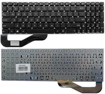 Klaviatūra Asus R540, A540, K540, X540, F540, US išdėstymas, juoda