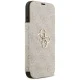 Atverčiamas dėklas Guess Book 4G Metal Logo iPhone 18 Pro Max / 17 Pro Max, rožinis