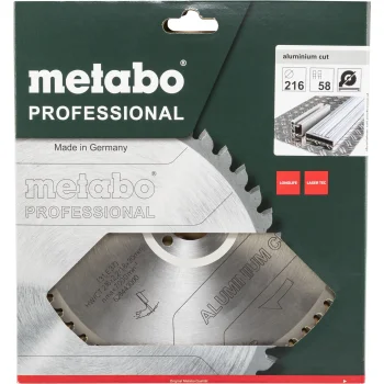 Metabo diskinio pjūklo diskas AluminiumCutProf 216x30 mm 58T (628443000)