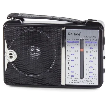 Nešiojamas retro radijo imtuvas FM AM SW, juodas