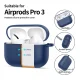 Ausinių dėklas Tech-Protect Silicone Hook skirtas AirPods Pro, Navy Blue
