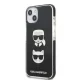 Karl Lagerfeld Karl & Choupette Head dėklas skirtas iPhone 13 mini, juodas