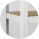 Humberg 4844 Metal Storage Shelving Unit, 180 x 90 x 30 cm, White