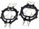 Anti-Slip Ice Cleats for Shoes, 8 Steel Spikes, Size 36-40, Black