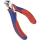 KNIPEX 64 12 115 elektronikos galinio kirpimo replės 115 mm, raudona/mėlyna