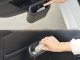 Kompaktiška automobilinė šiukšliadėžė su PUSH dangteliu ir laikikliu