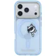 Karl Lagerfeld Peekaboo Logo MagSafe dėklas telefonui iPhone 18 Pro / 17 Pro, šviesiai mėlynas