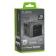 SBS universalus GaN kelioninis adapteris 70W, juodas