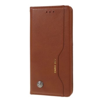Atverčiamas PU odos dėklas OnePlus 7, rudas