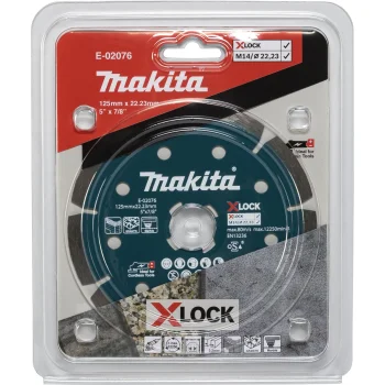 Deimantinis pjovimo diskas Makita E-02076, 125 mm, X-LOCK