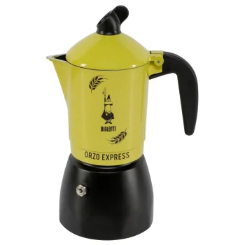 Bialetti ORZO EXPRESS 4TZ Espresso Maker, Yellow/Black